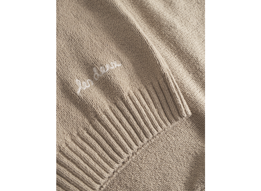 Brad Rugby Polo Knit  Dark Sand Jongens Polo