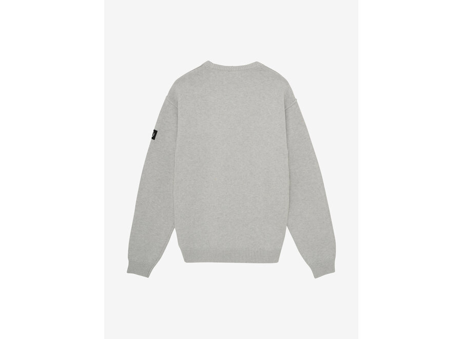 Loose fit Knitwear Crewneck Fresh Grey Melange Jongens Trui