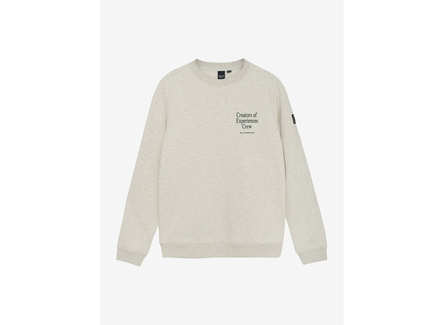 Sweater Rellix Backprint  Fresh Grey Melange Jongens Trui