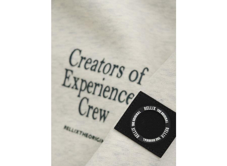 Sweater Rellix Backprint  Fresh Grey Melange Jongens Trui