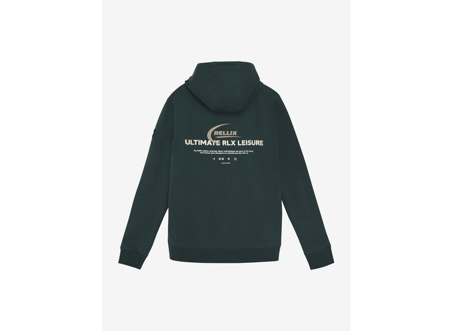 Hoodie Rellix Chestprint  Sea Moss Jongens Trui