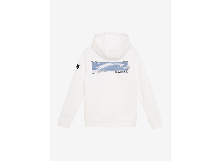 Hoodie Rellix Pocket  White  Jongens Trui