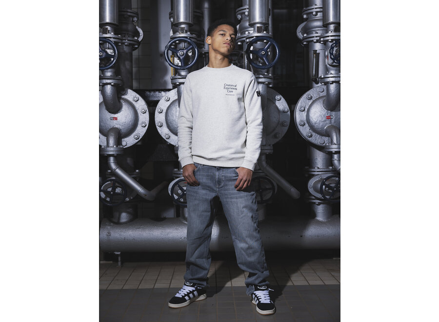 Straight Wide Fit Jeans  Blue Grey Denim Jongens Jeans