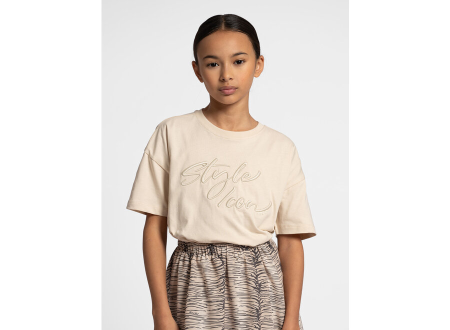 Style Icon T-Shirt  Oak Sand Meisjes T-Shirt