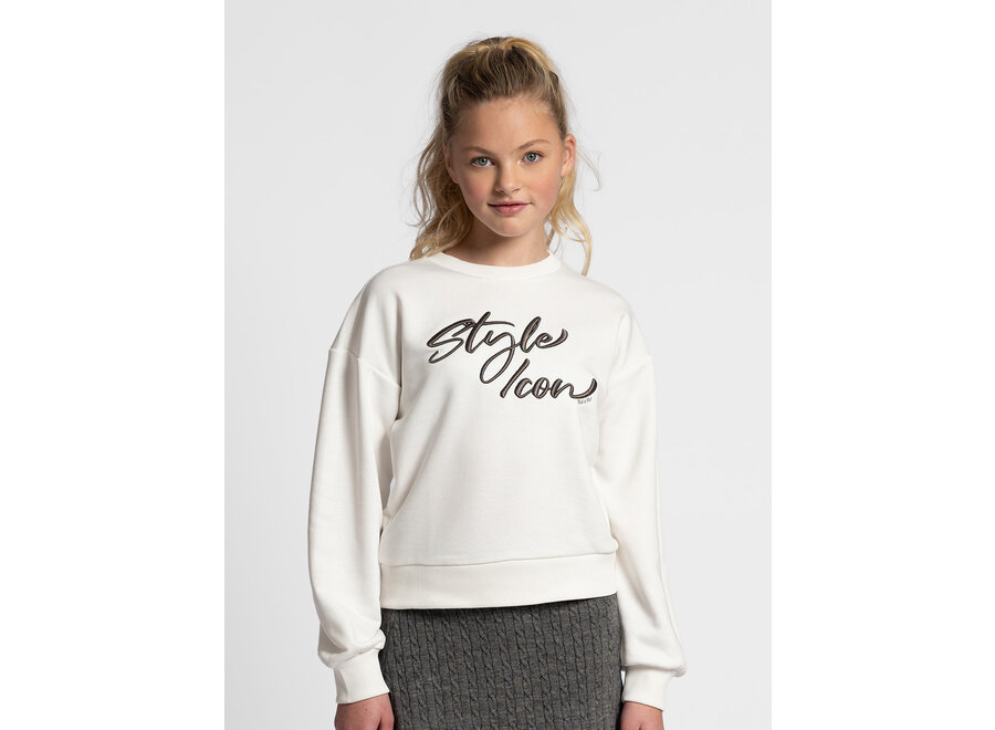 Style Icon Sweatshirt  Off White Meisjes Trui