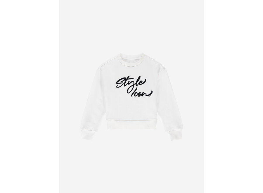Style Icon Sweatshirt  Off White Meisjes Trui