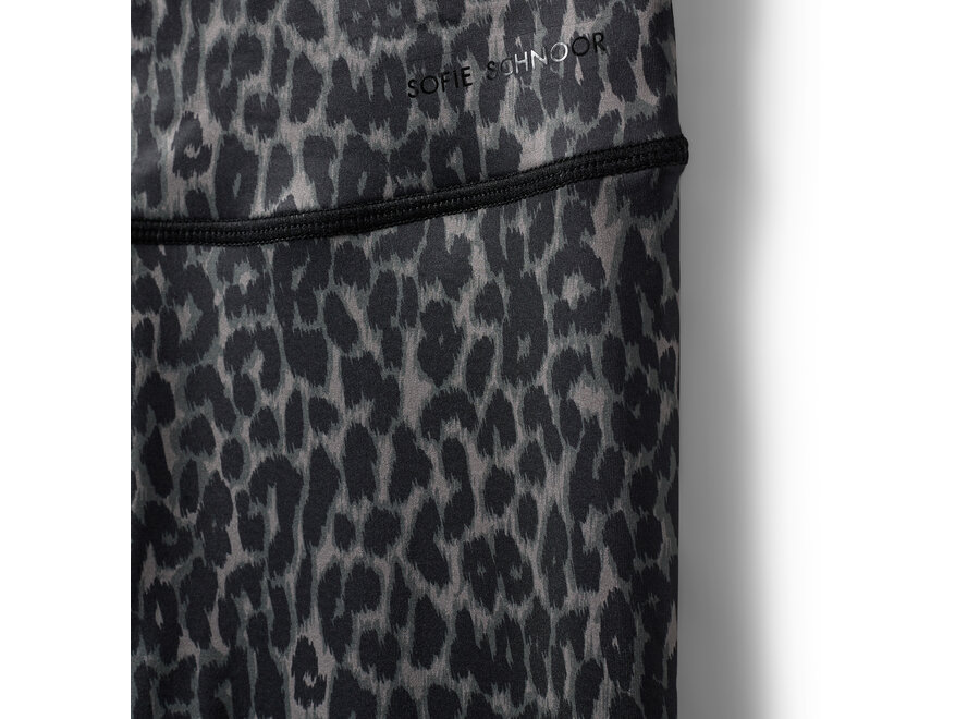 Avalinasy Leggings Grey leopard Meisjes Legging