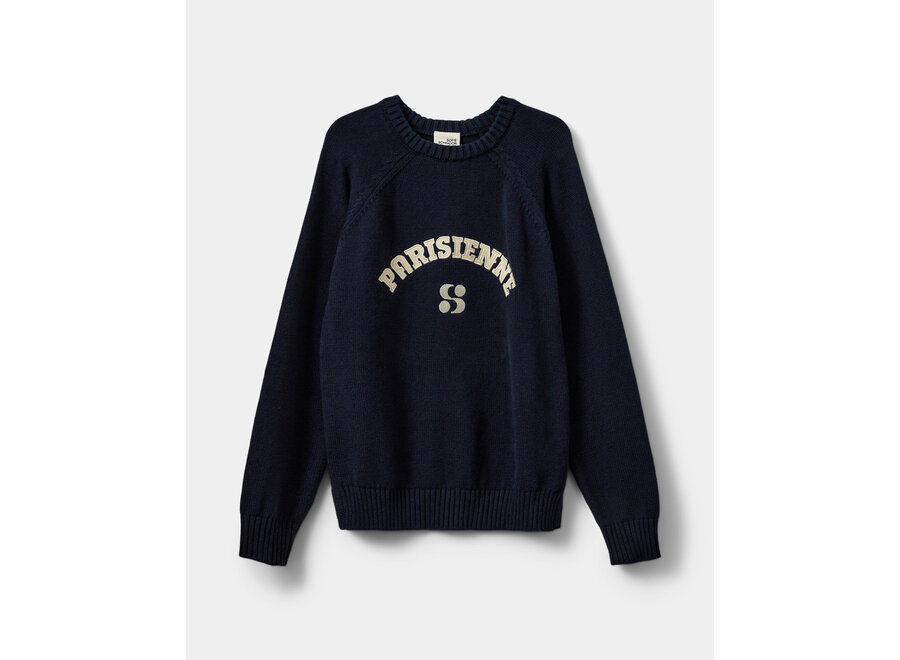 Parisiennesy Knit Navy Blue Meisjes