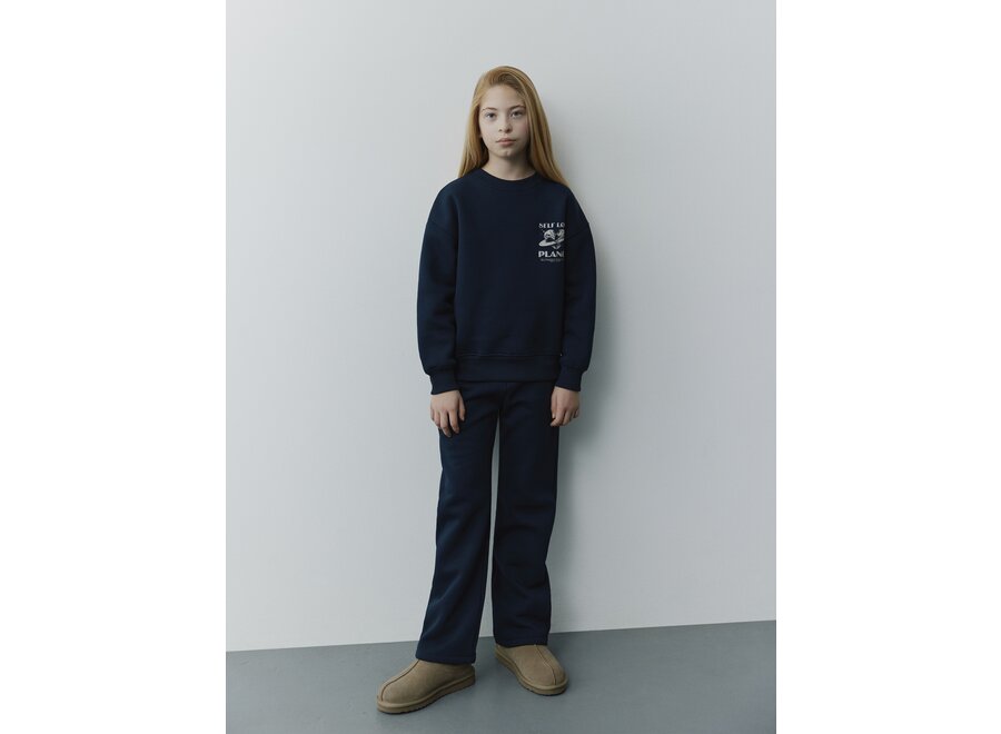 Elisy Sweatshirt Navy Blue Meisjes Trui