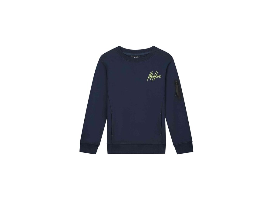 Counter Sweater  Navy/Bright Yellow Jongens Trui