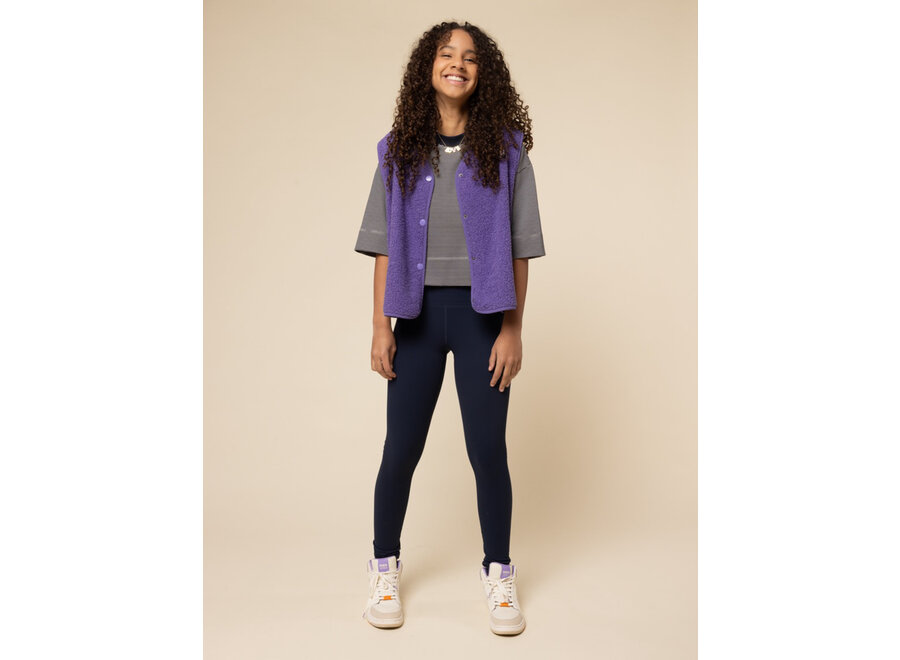 Teddy Waistcoat Violet Meisjes Gilet