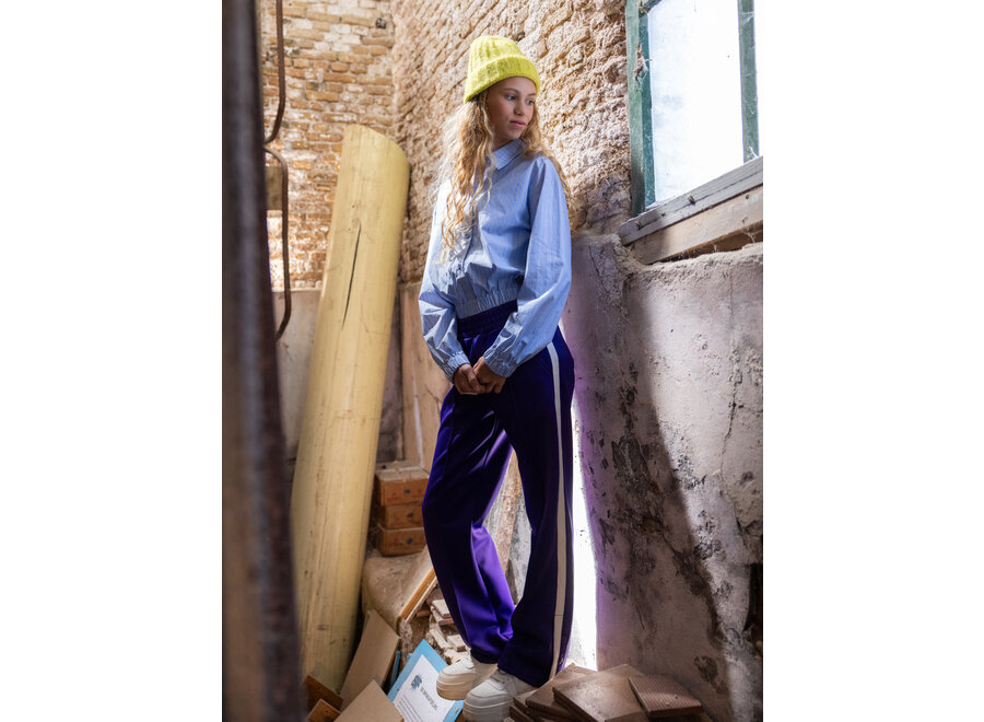 Sporty Shiny Pants Violet Meisjes Broek