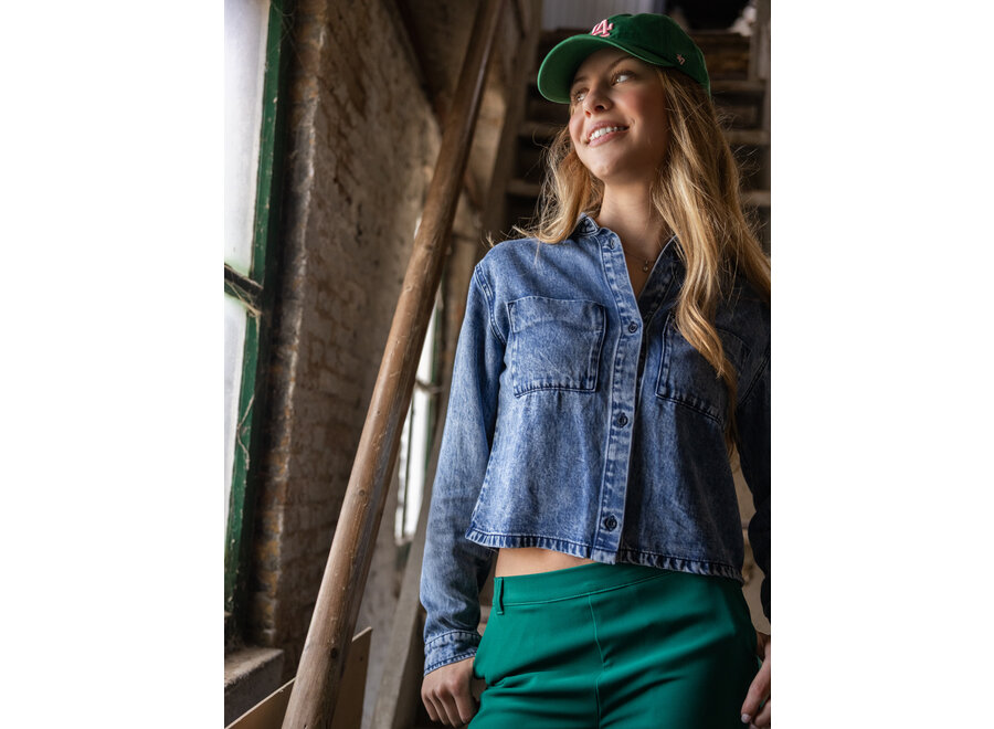 Denim Blouse Jeans Blue Meisjes Blouse