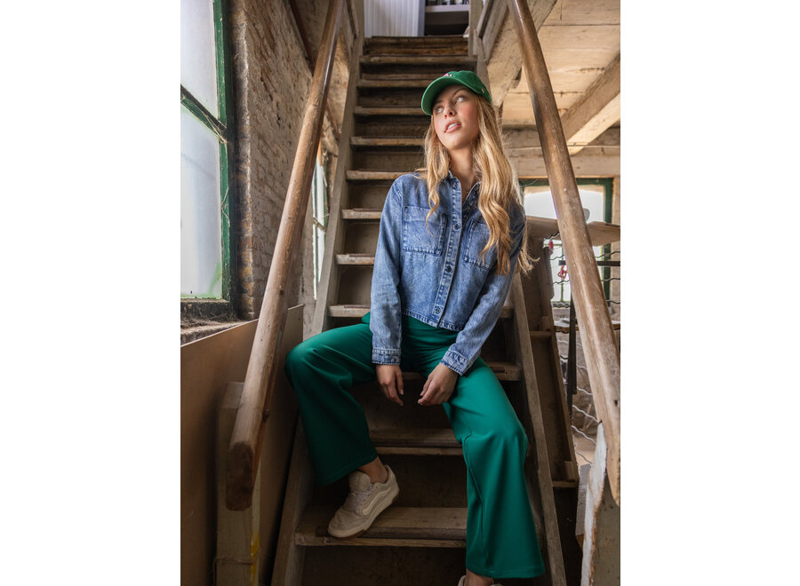 Denim Blouse Jeans Blue Meisjes Blouse