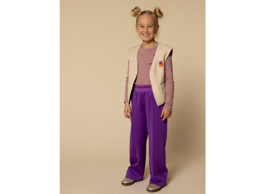 Little Sporty Scuba Sweat Pants Violet Purple Meisjes  Broek
