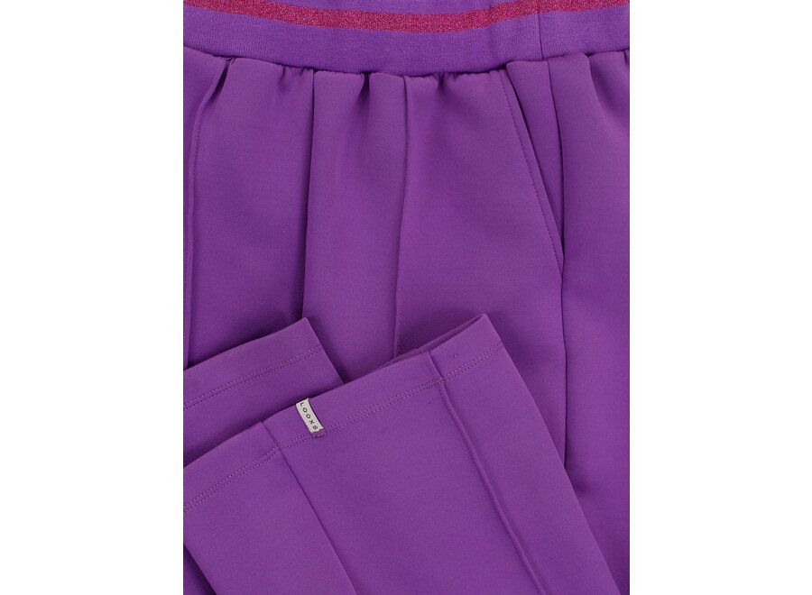 Little Sporty Scuba Sweat Pants Violet Purple Meisjes  Broek