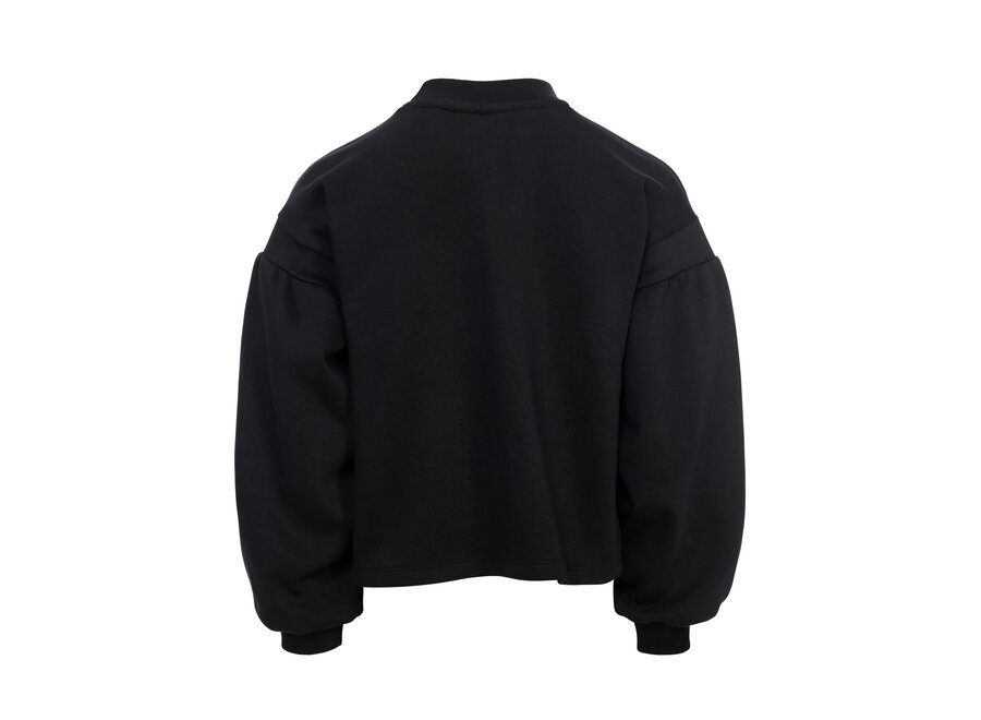 Little Interlock Sweater Graphite Meisjes  Sweater