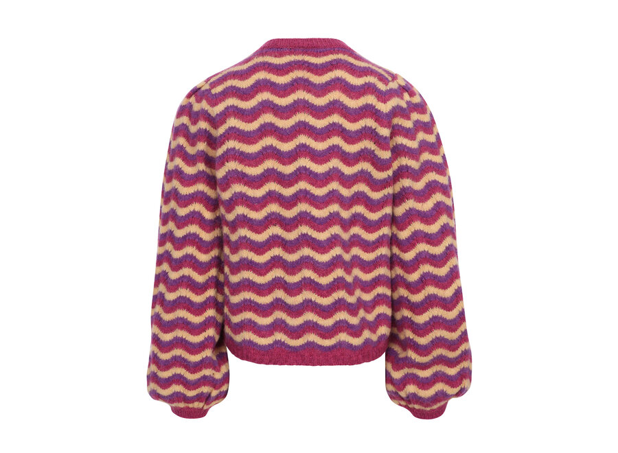 Little Knit Sweater Multi Stripe Meisjes  Sweater