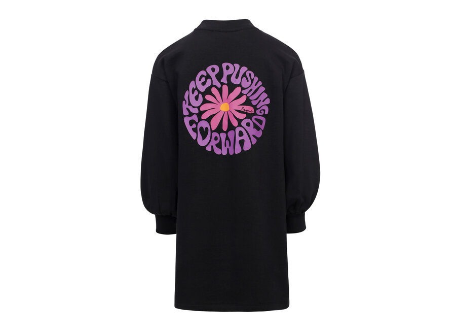 Little Interlock Dress Graphite Meisjes  Jurkje