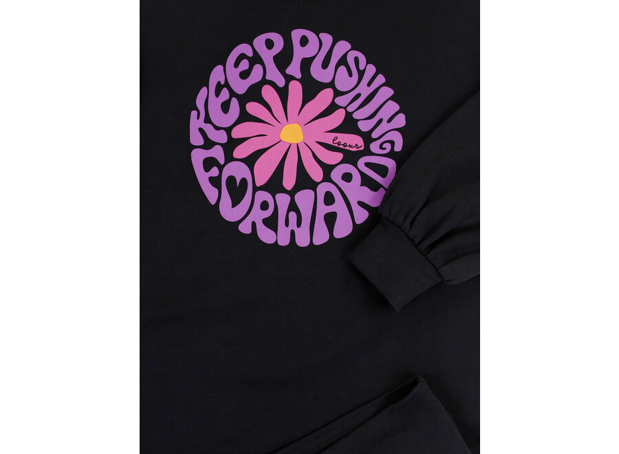 Little Interlock Dress Graphite Meisjes  Jurkje