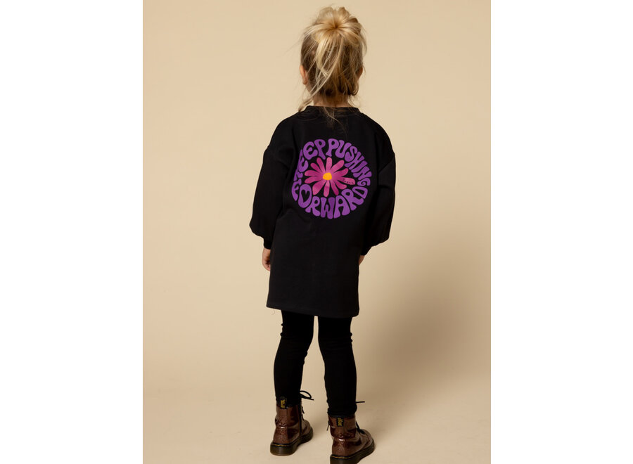 Little Interlock Dress Graphite Meisjes  Jurkje