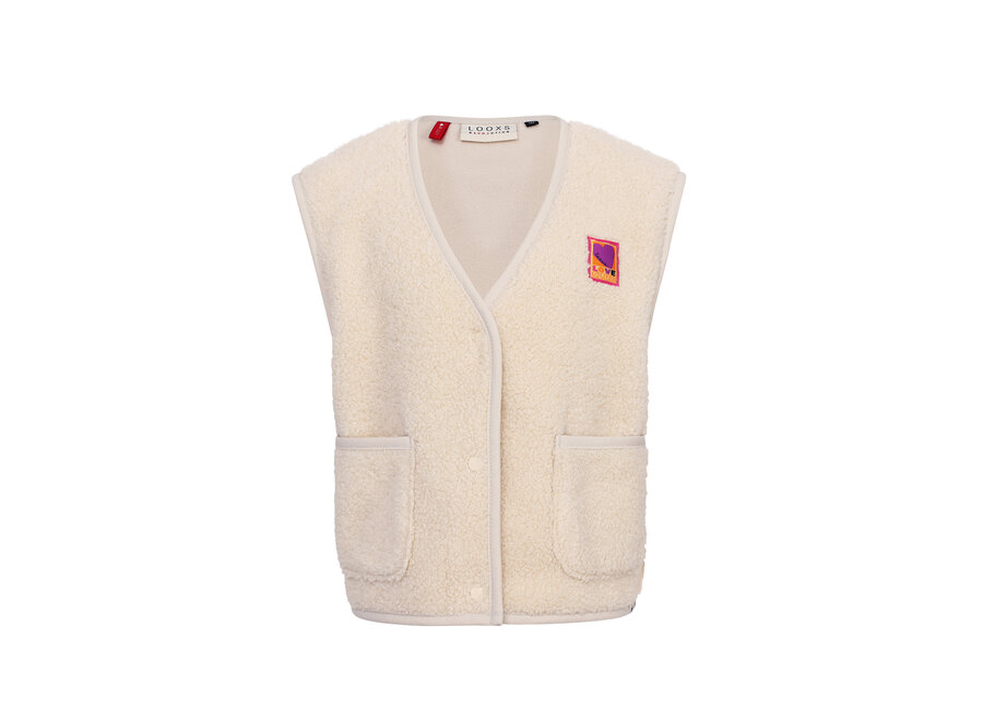 Little Teddy Gilet  Dove White Meisjes  Gilet