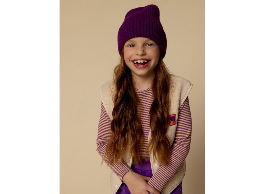 Little Striped Longsleeve T-Shirt Check Meisjes  Lange T-shirt