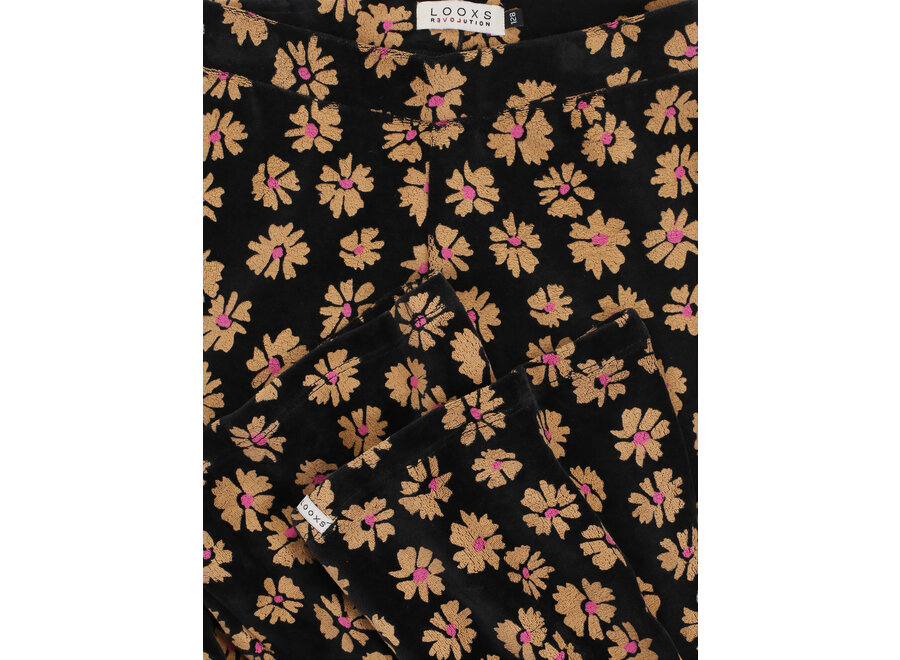 Little Velvet Flaire Pants Soft Winterflower Meisjes  Broek