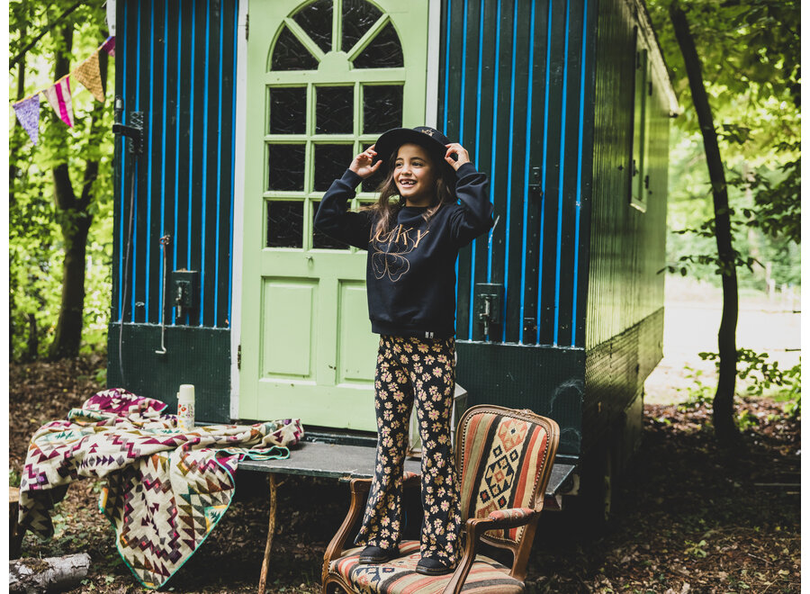 Little Velvet Flaire Pants Soft Winterflower Meisjes  Broek
