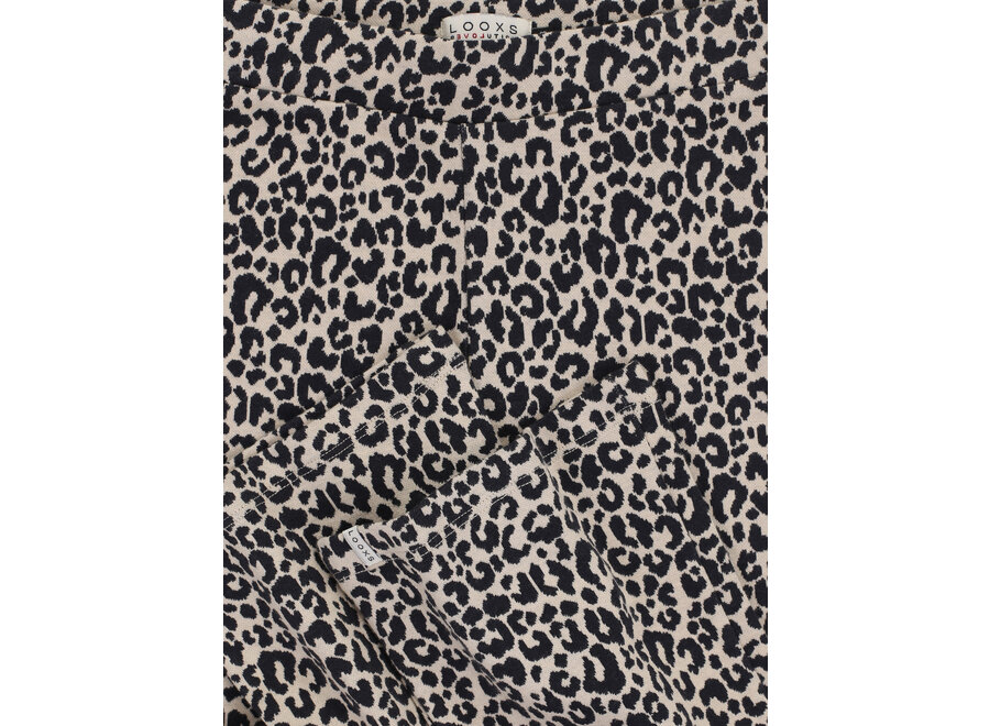 Little Jaquard Pants Sandy Leopard Meisjes  Broek