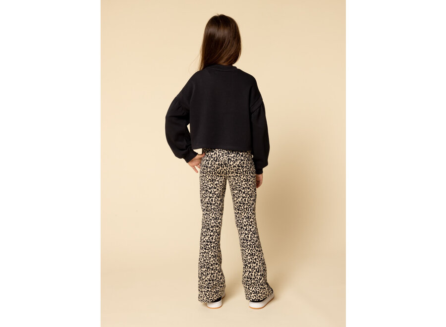 Little Jaquard Pants Sandy Leopard Meisjes  Broek