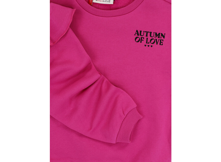 Little Sweater With Ruffles  Magenta Pink Meisjes  Sweater