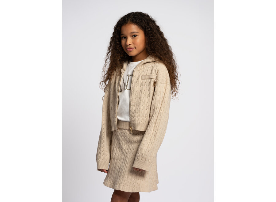 Xia Cable Skirt  Oak Sand Meisjes Jurk