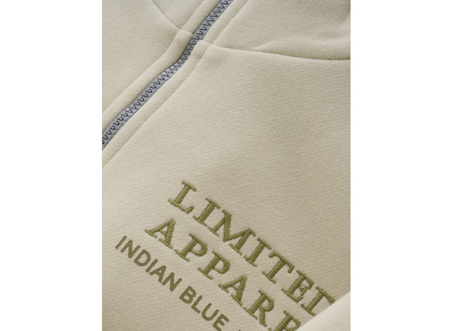 Sweater Zip Collar Print Sand Jongens Trui