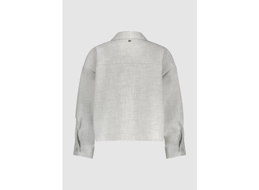 Girls Blair Blouse  Light grey melange Meisjes Blouse