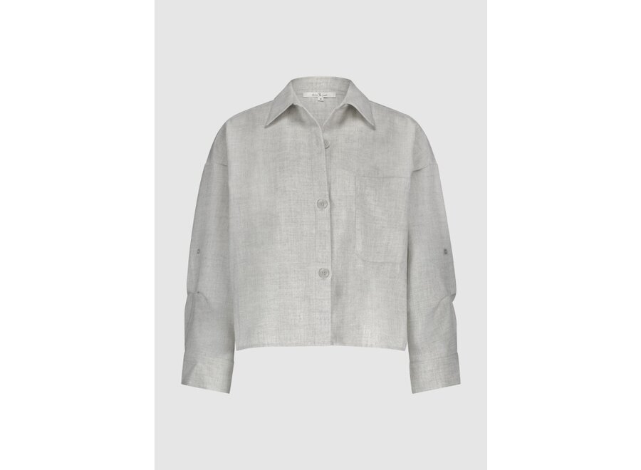 Girls Blair Blouse  Light grey melange Meisjes Blouse