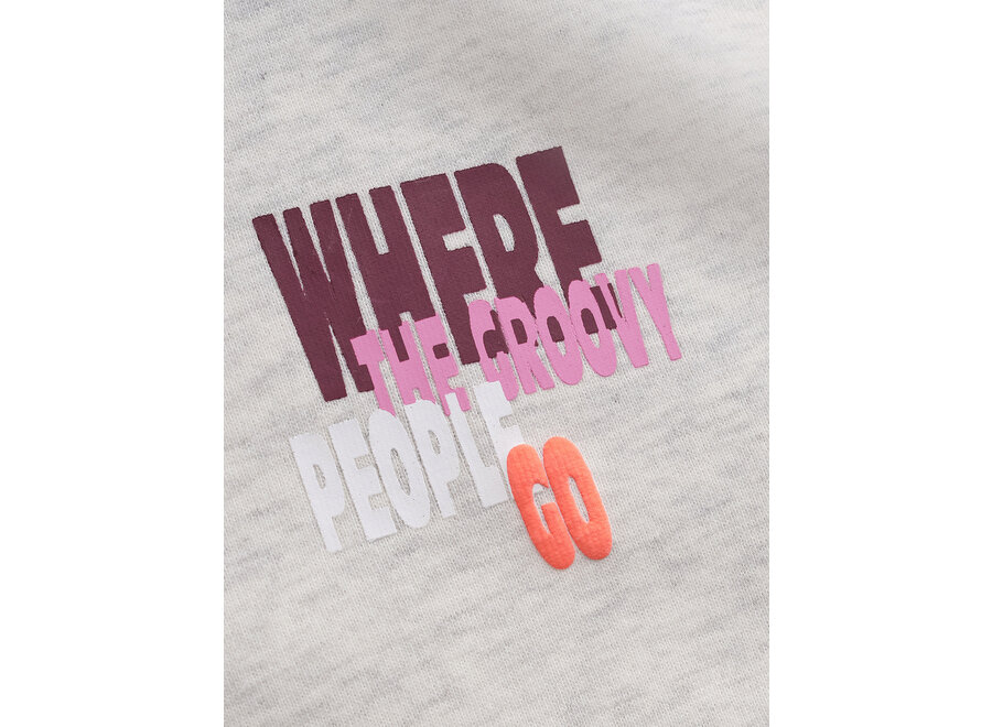 Sweater Melange White Meisjes Trui
