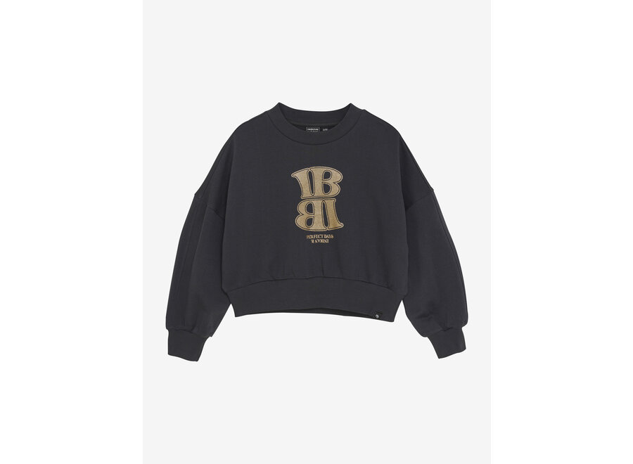 Sweater Lava Dye Grey Meisjes Trui