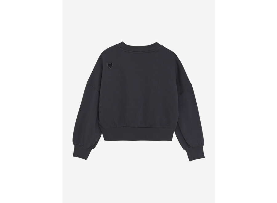 Sweater Lava Dye Grey Meisjes Trui