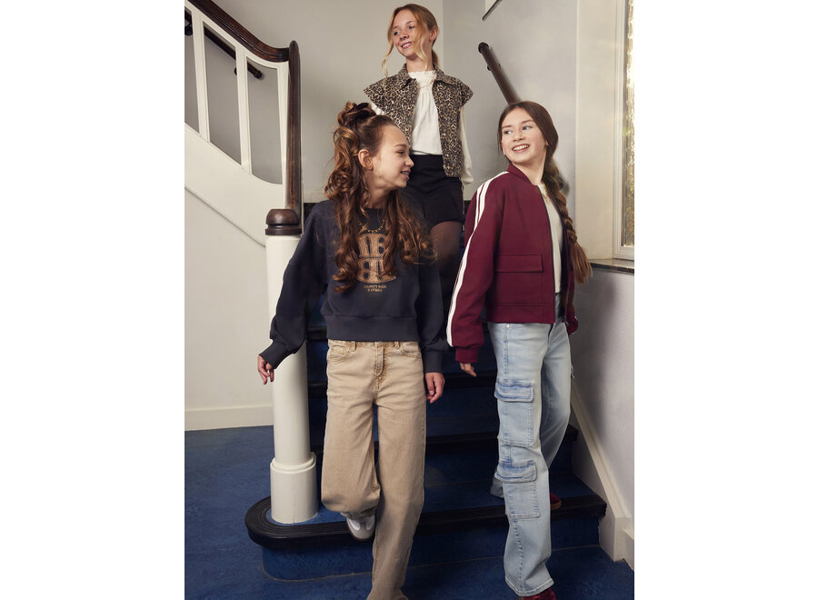 Sweater Lava Dye  Grey Meisjes Trui