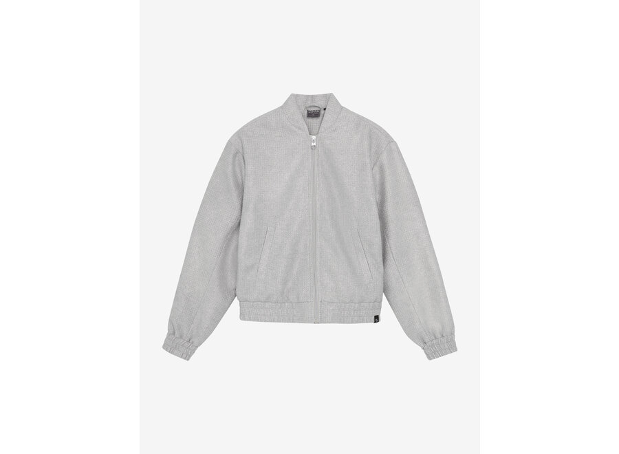 Tweed Bomber Grey Meisjes Jasje