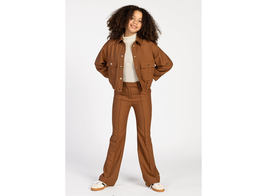 Chantalle Shine Vis  Bison Brown Meisjes Broek