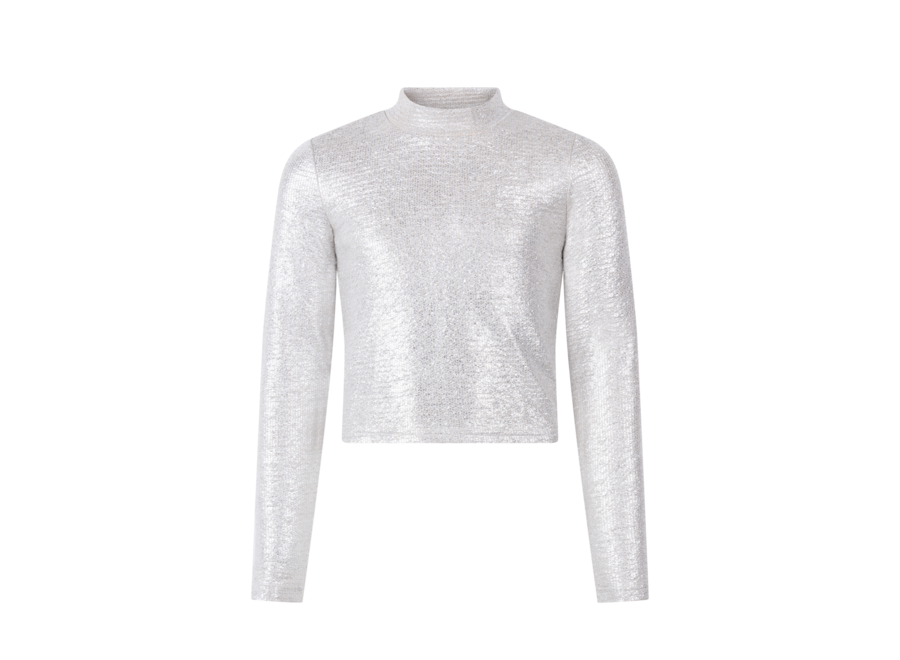 Zera Crop Pes Silver Meisjes Topje