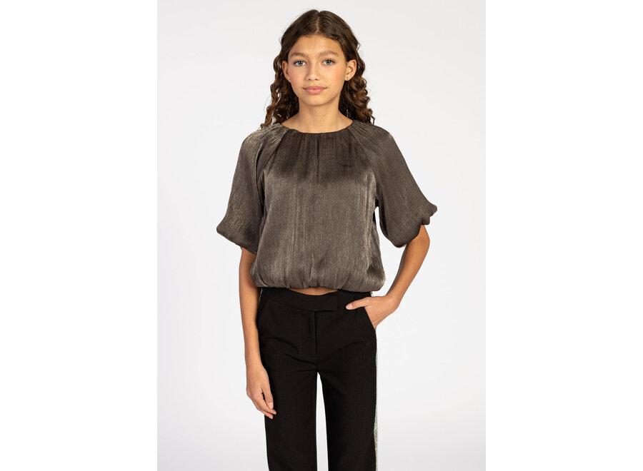 Delany Crinkle Vis Gold Meisjes Topje