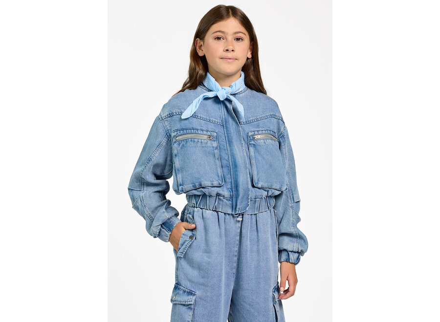 Samy Tencel Ten Denim Blue Meisjes Jasje