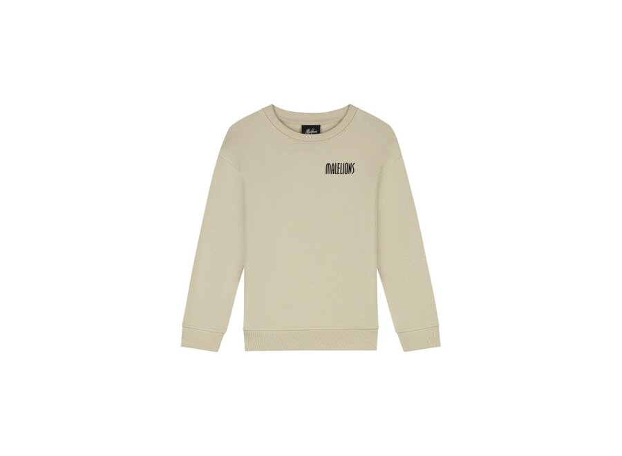 Hollywood Map Sweater Beige Jongens Trui