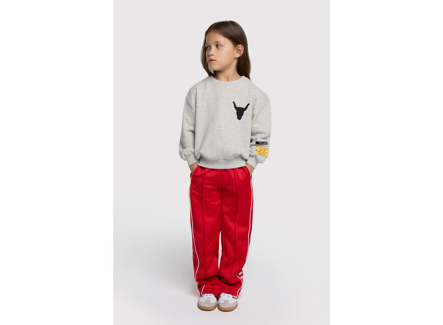 Knitted Wide Leg Pants Bright Red Meisjes Broek