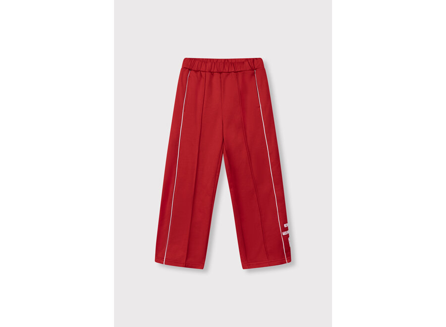 Knitted Wide Leg Pants Bright Red Meisjes Broek