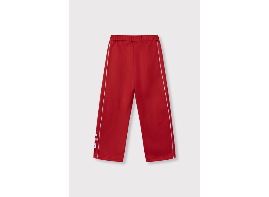 Knitted Wide Leg Pants Bright Red Meisjes Broek