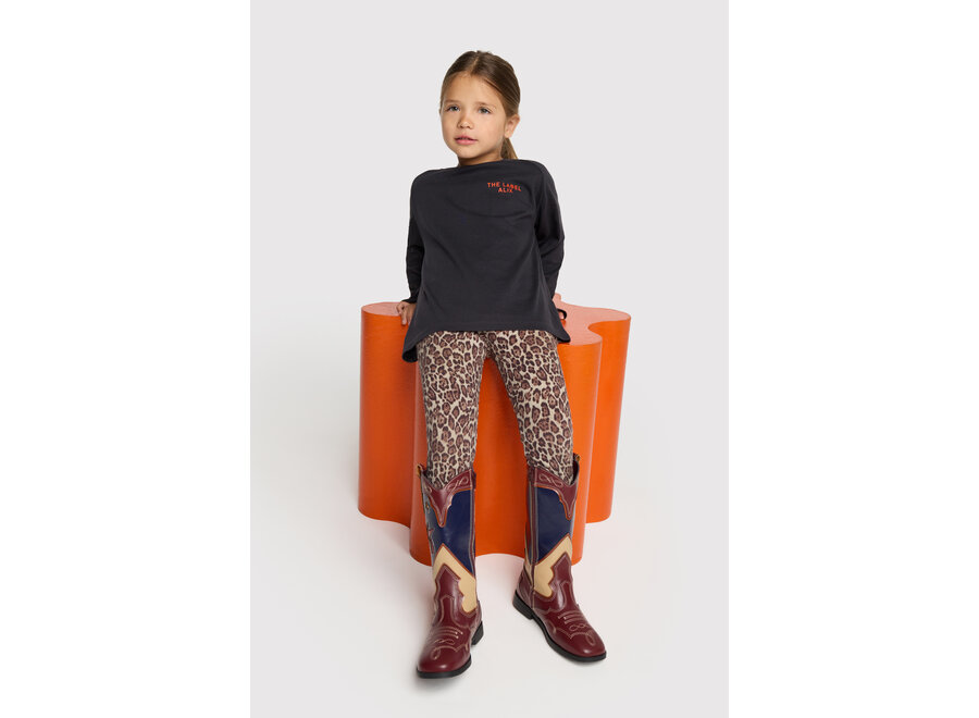 Knitted Jaguar Legging  Animal Meisjes Broek